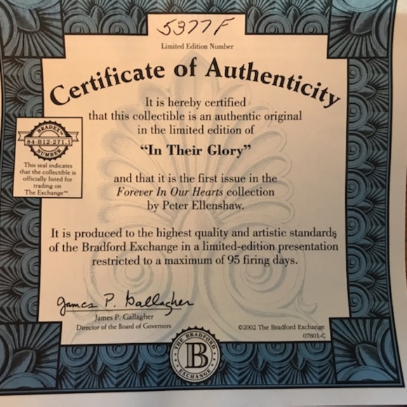 Forever In Our Hearts collectable plate collection - Picture 3 of 3